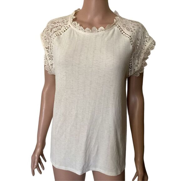 Sweet Wanderer Boho Peasant Top L - Picture 1 of 8
